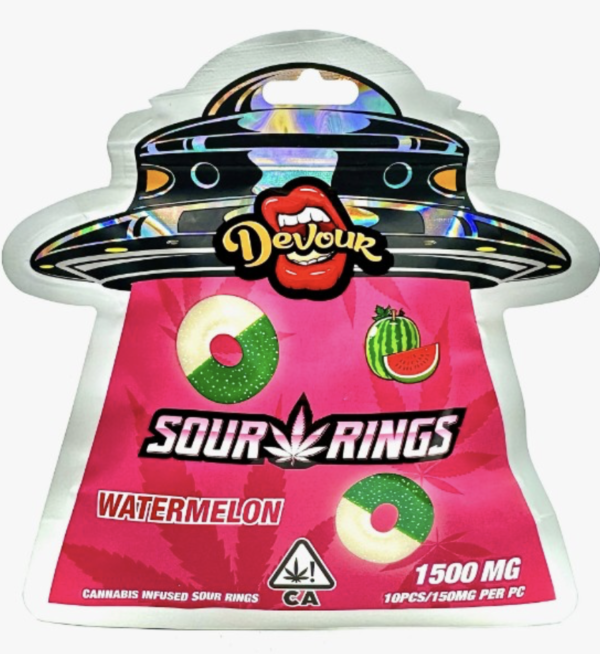 Devour Sour Rings 1500mg