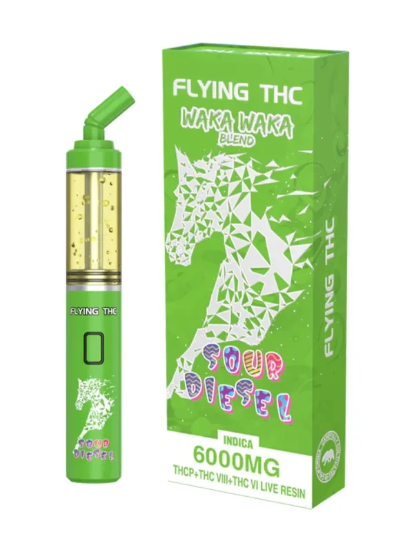 Sour Diesel Flying Horse THC Waka Waka Blend Disposable 6000MG