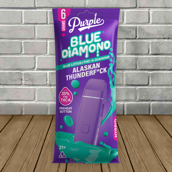 Purple Blue Diamond Blue Lotus + THCa Diamonds Disposable 6g - Image 3